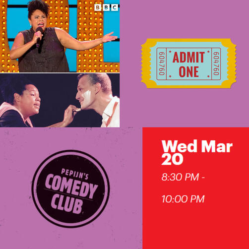 Pepjins Comedy Club 20 March
